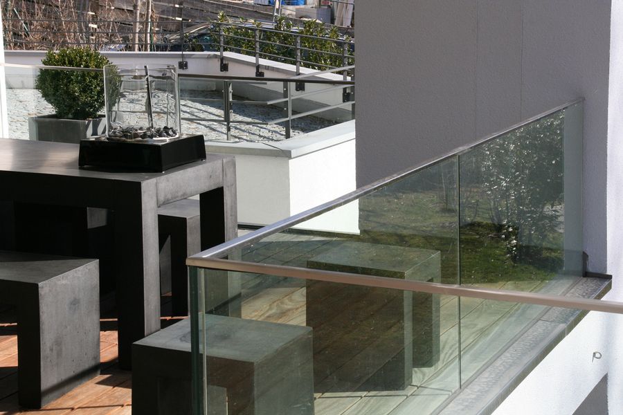 Ganzglas Terrassengelaender